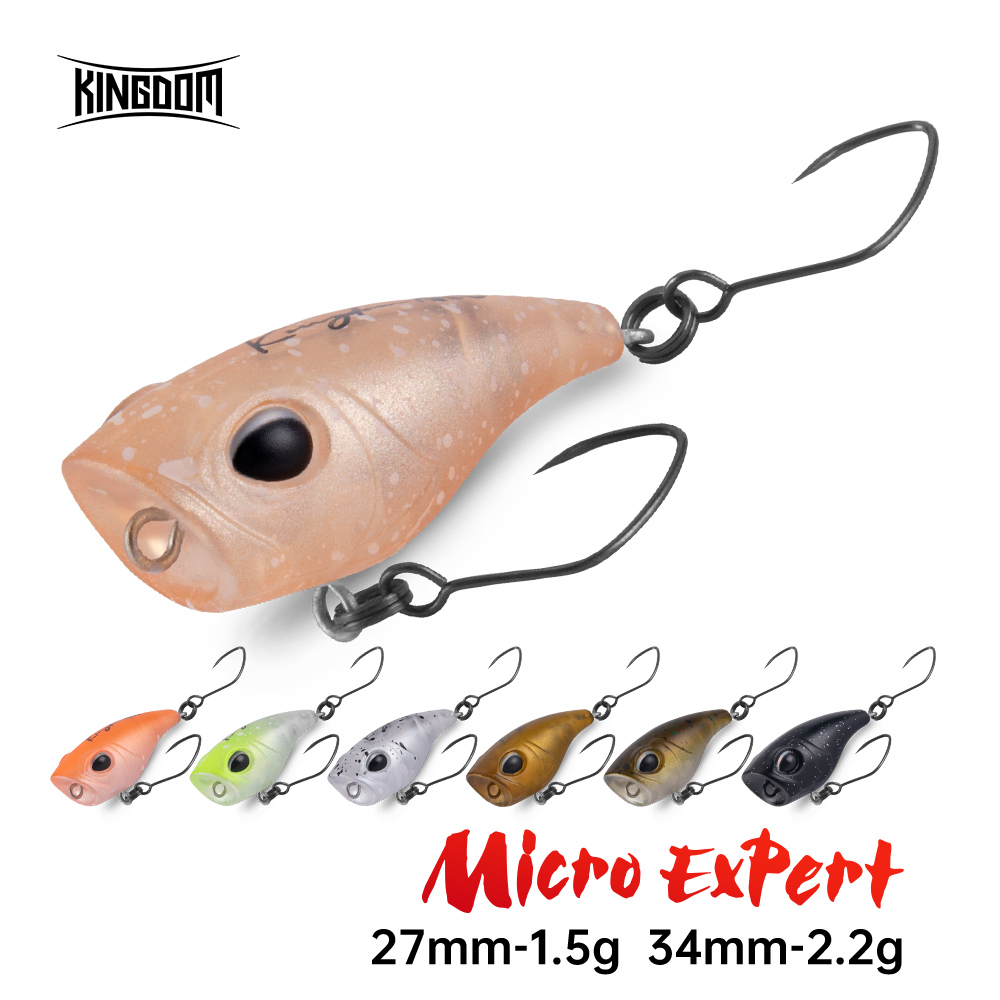 Fishing Lure Popper - 킹덤 마이크로 전문가 탑워터 포퍼 1.5g