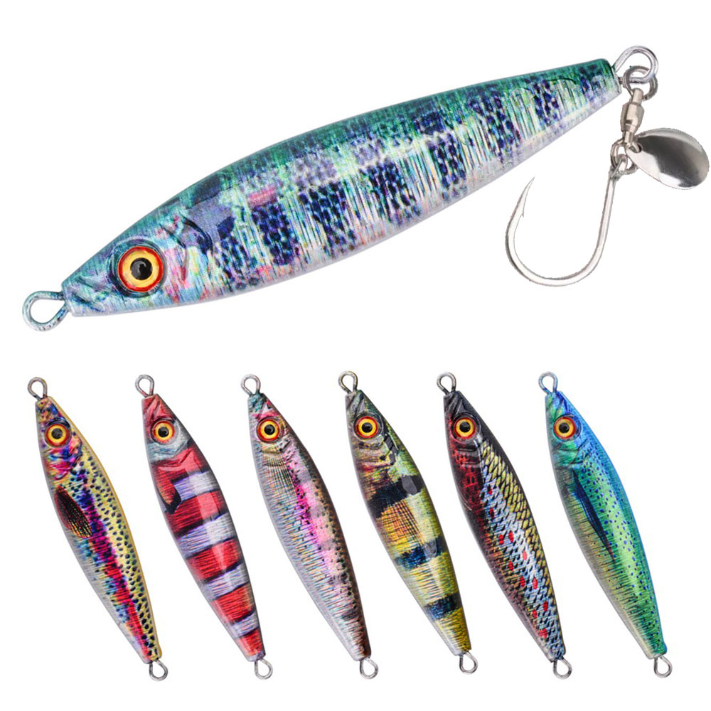 Fishing Lure Blade Bait - 스피닝 블레이드가 있는 금속 지그 루어,